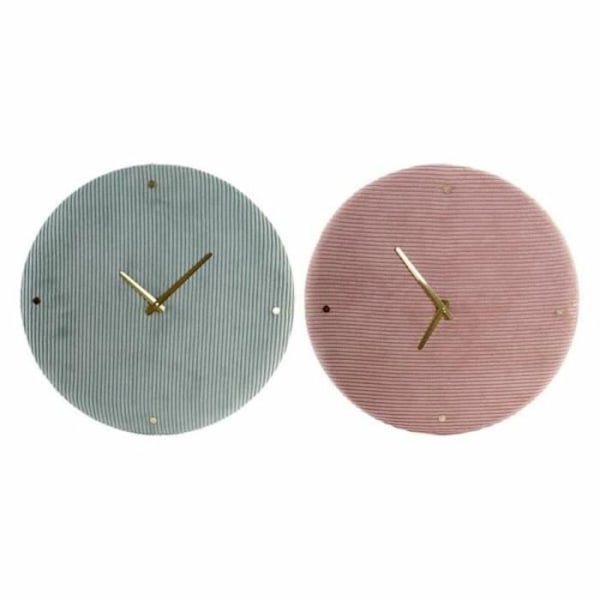 vægur 40,5 x 5,5 x 40,5 cm pink grøn (2 enheder) - Farve: PINK