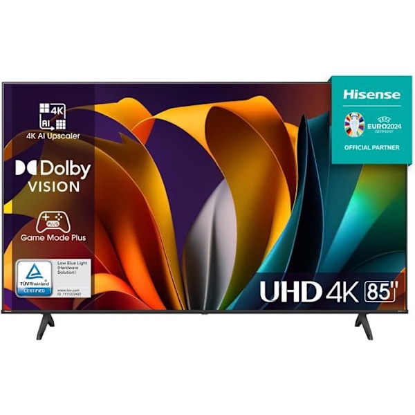 LED-TV - HISENSE - 75A6N - 85" (215 cm) - Erittäin ohuet reunat - 4K UHD (3840x2160) - Dolby Vision - Yhdistetty televisio - 3xHDMI 2.1 musta