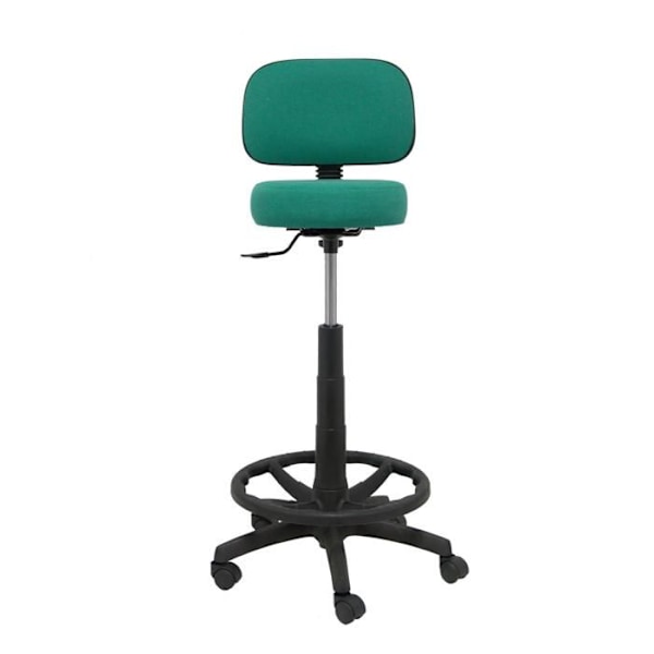 Taburett - PIQUERAS Y CRESPO - Llanos - Ergonomisk - Justerbar i höjd - Bali tyg grön Grön