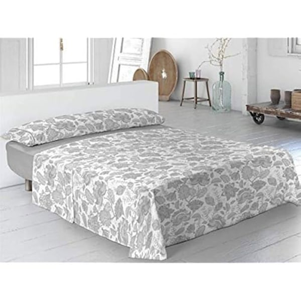 Sengesæt - PIERRE CARDIN - Indisk - Grå - Ung farveprint - 90 cm Grå
