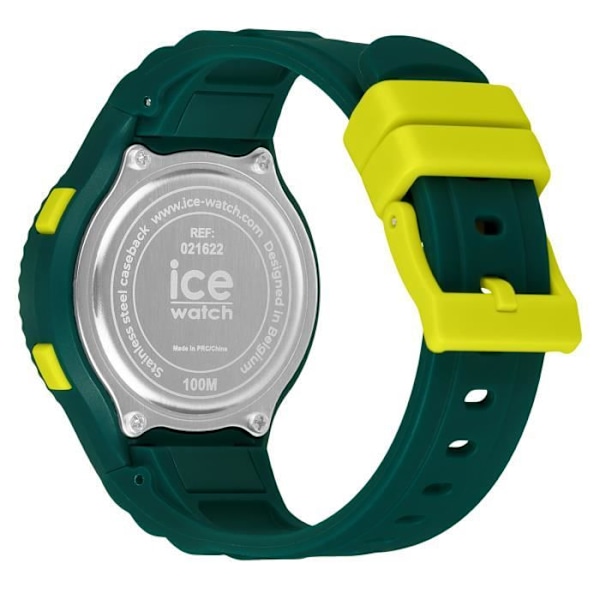 Ur - Ice Watch - 021622 - Grå silikone - Vandtæt 10 Atm - Digitalt stopur Grå, gul