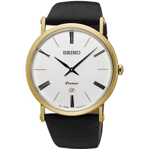 Ur - SEIKO - SXB432 - 31 mm - Brunt læder - Safirglas - Kvarts kastanj