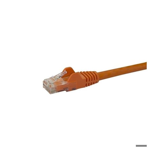 STARTECH Hookless Cat6 UTP-netværkskabel - 50 cm Orange - Anti-Snag RJ45 Ethernet-ledning - Patch-kabel