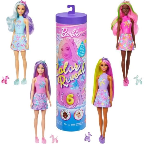 Barbie-väri paljastaa nukkesarja - eläinilmapallo - Barbie - JFV58