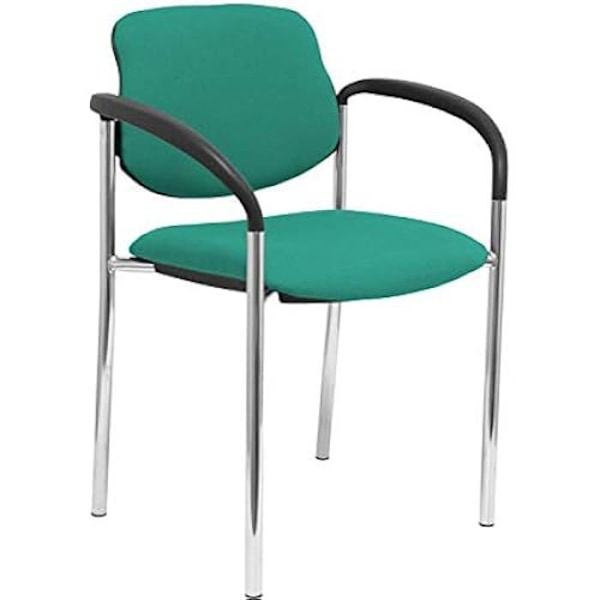Työtuoli - PIQUERAS Y CRESPO - 27CRBALI456CB - Ergonominen - Pehmustettu - Kromirunko Grön