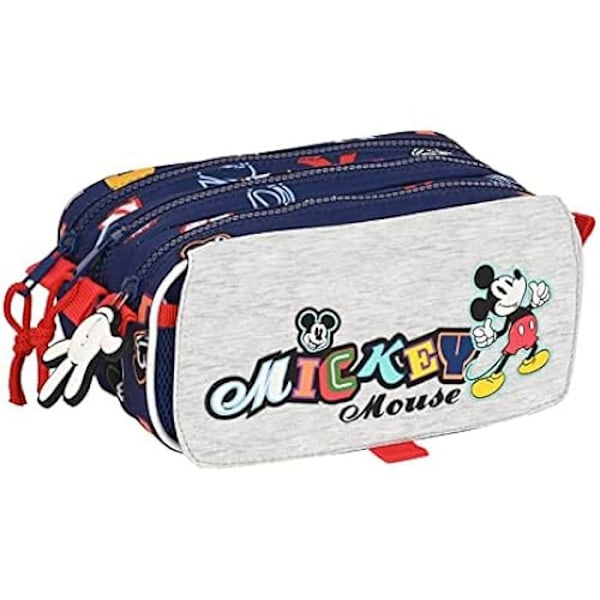 Triple Mickey Mouse Clubhouse Only One Kangaskassi, tummansininen (21,5 x 10 x 8 cm) marinblå
