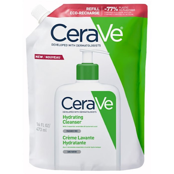CeraVe Hydraterende Rensecreme Uden Duft Eco-Genopladning 473 ml