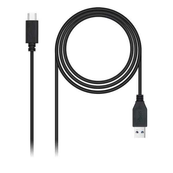 USB A–USB C -kaapeli NANOCABLE 10.01.4001-L150 (1,5M) - - - NANOCABLE