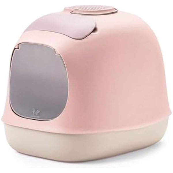 Bac/Litium Kansi - United Pets - Minù - Aktiivihiilisuodatin - Kaapeli mukana - Italialainen muotoilu Pink/Grå