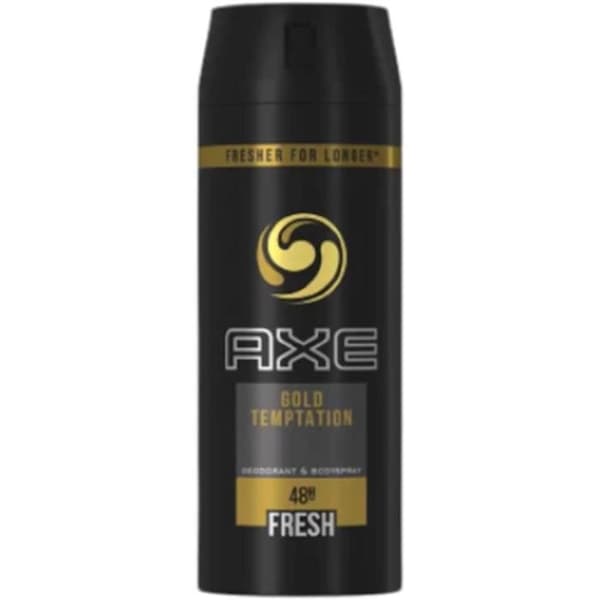 Kropsdeodorant - Axe - Gold Temptation - 150 ml - Frisk 48H - Til mænd