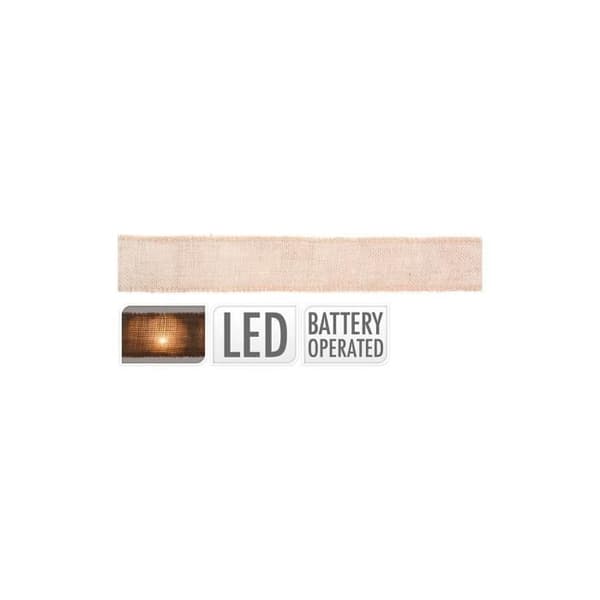 Guirlande Loop 20 LED med batterier 2m x 5cm 2xAA Vit