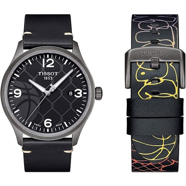 Ur - TISSOT - Gent XL T116.410.36.067.00 - Rustfrit stål - Safirglas - Analogisk Antracit, grå