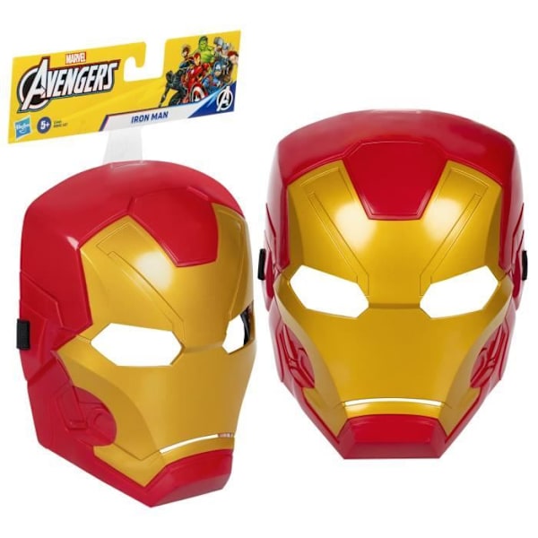Iron Man-mask, klassisk design, för barn från 5 år, Marvel, Avengers: Endgame Flerfärgad