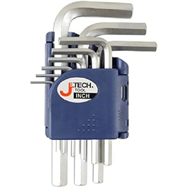 Sekskantnøglesæt - JETECH - Model 023309 - Dimensioner 9x2,5x19 cm - Sekskantet bit type Flerfärgad