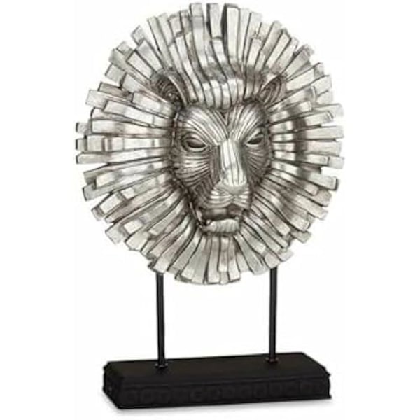 Dekorativ figur - PRESENTDEKOR - Silverlejon - 28 x 38,5 x 11,5 cm - 4 enheter - Inomhus Flerfärgad