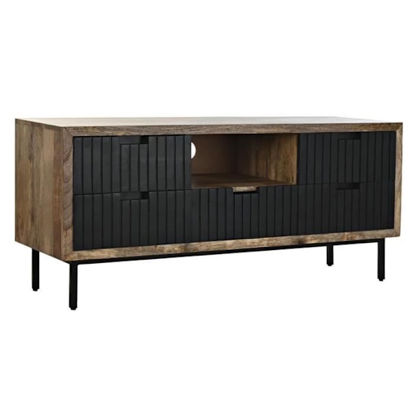 TV-kaappi - Tuote Home - Moderni puu- ja metallityyli - 125 cm - Valkoinen