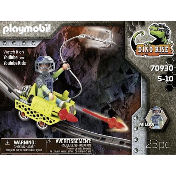 PLAYMOBIL - 70930 - Dino Rise - Mine Cruiser med 1 karakter og projektiler