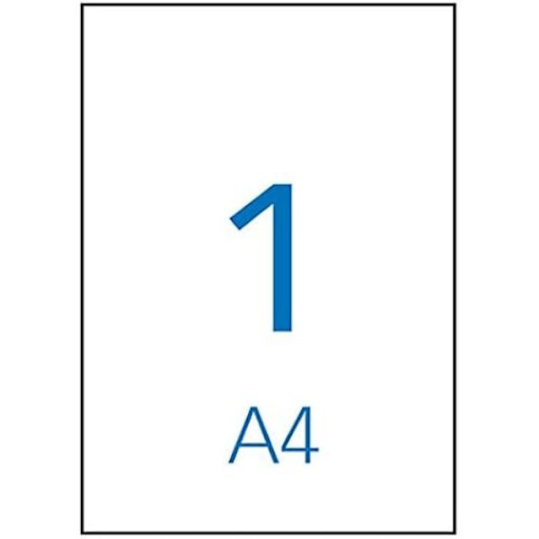 Hvide etiketter - APLI - format 210x297mm