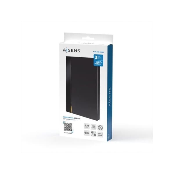 SSD kabinet - AISENS - ASE-2524B - 2.5" - SATA - USB 3.0/3.1 Gen1 - Sort