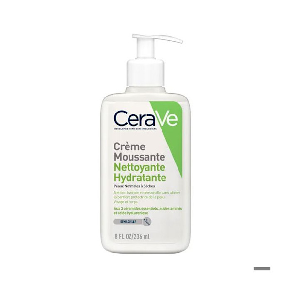 Rensende skumrens ansigt - Cerave - Skummende Creme - 236ml - Fugtgivende - Hypoallergenisk