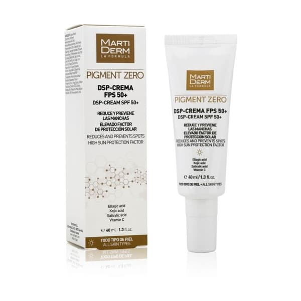 Depigmenterende creme - MartiDerm - Pigment Zero DSP - SPF50+ - 40ml - Reducerer pletter