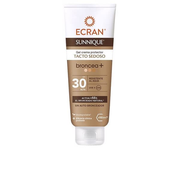 Ecran Sunnique Broncea+ Geeli-voide SPF 30 250 ml