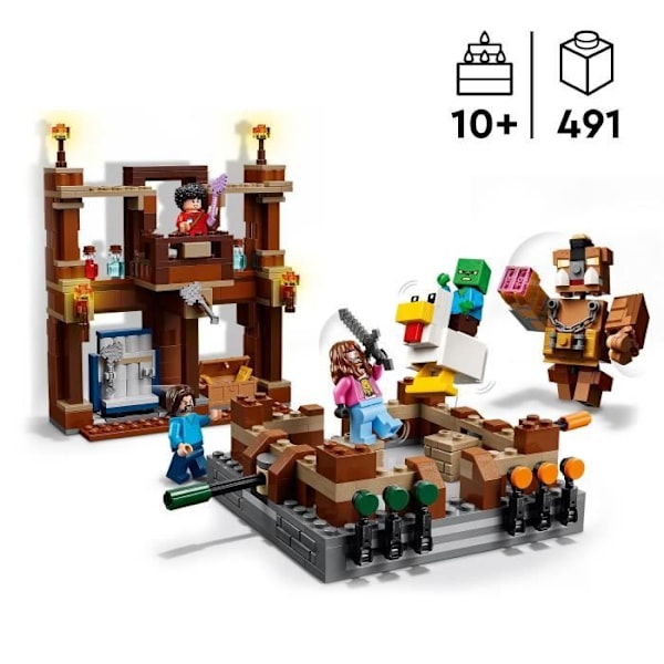 LEGO Minecraft 21272 Le Ring av Manet i Skogen - Byggset för pojkar från 10 år