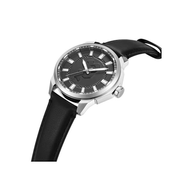 Ur - POLICE - PEWJA2204305 - Læderrem - Vandafvisende 5 ATM - Quartz Svart