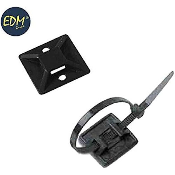Ankkurointialusta - LAPAFIL - 100 kpl:n pakkaus - Musta väri - Muovi - 3,6 mm Svart