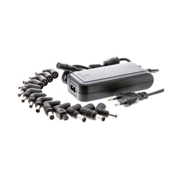 Bærbar computerlader - CoolBox - FALCOONB90U - 90W - Sort - Indbygget kabel 1,5m Sort