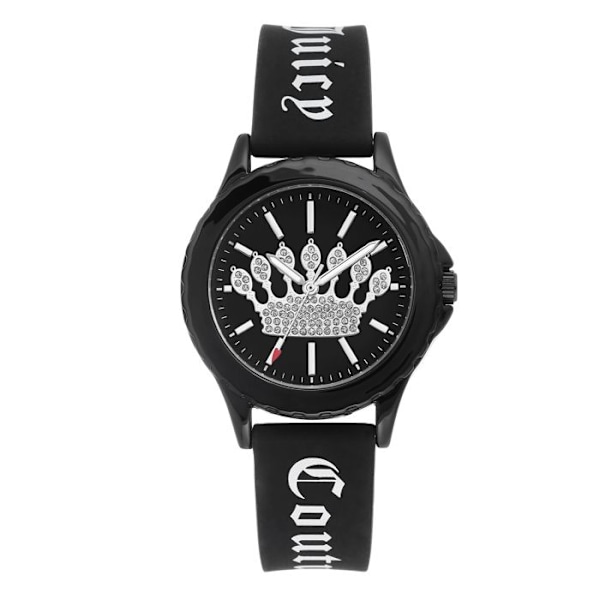 Kello - Juicy Couture - JC1325BKBK - Kvarts - Silikoni-ranneke - Metallinen kellotaulu 38mm svart/svart