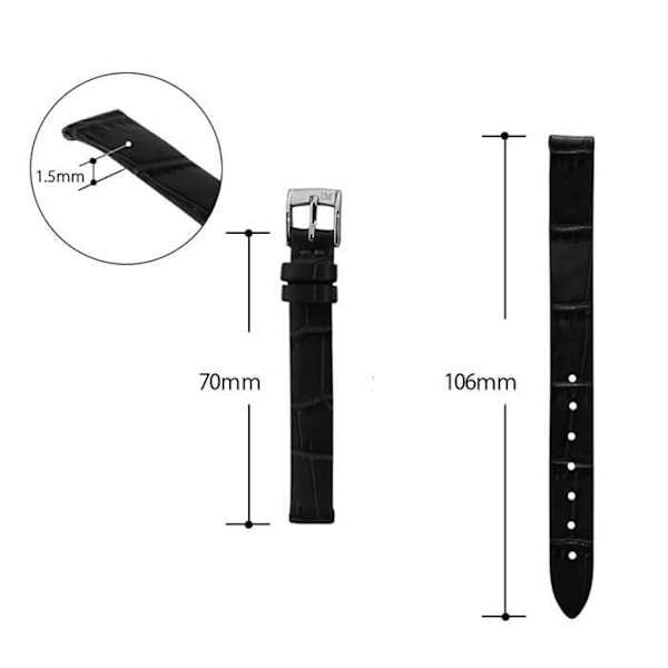 Morellato - Armbånd Mixte - Sort Læder - A01D2860656019CR06
