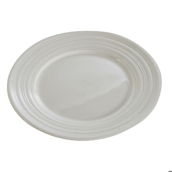 Tallrik - DKD Home Decor - Vit - Porslin - Set om 4 - Mått 19x19 cm Vit