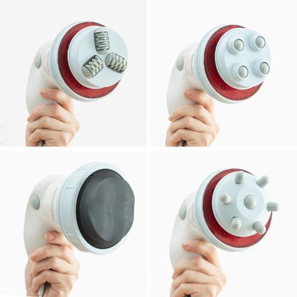 Anticellulite Massager - Cellyred - 5 i 1 - Vibration - Infrarøde - Trådløs vit/blå/grå