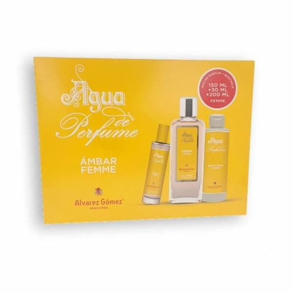 Sæt med Parfum Dame - ALVAREZ GOMEZ - Ambar - Eau de Parfum - 3 Stykker - Lotion og Parfumer