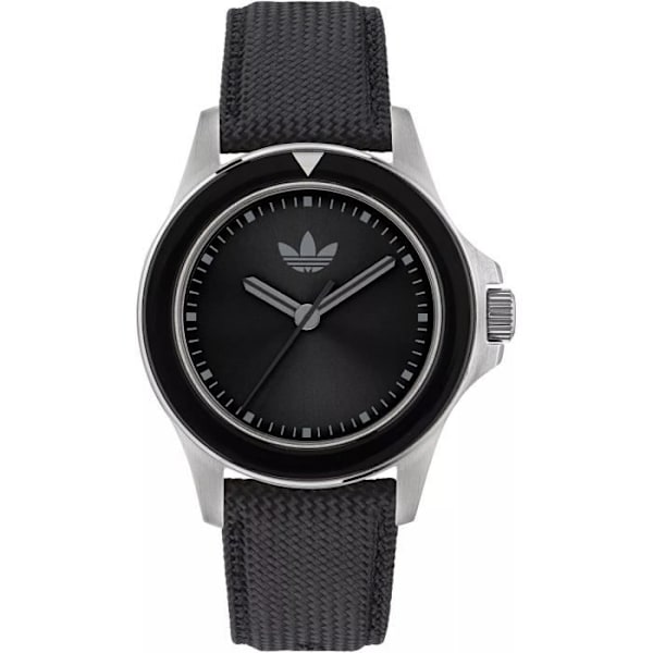 Adidas Ur - Unisex - AOFH23016 - Sort Læder - 44mm - 5 bar Svart