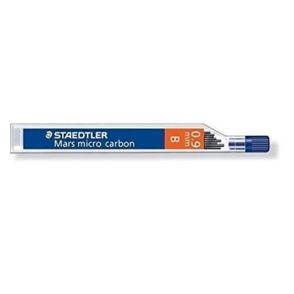 STAEDTLER Mars micro carbon 250 09-B Bly til mekanisk blyant 0,9 mm B - Pakke med 12 stk.