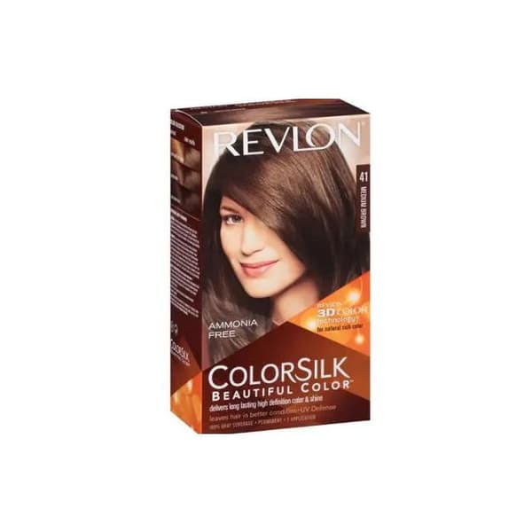 Permanent Farve - Revlon - N°41 Mellem Brun - Uden Ammoniak - Uden Parabener - Creme Mellembrun 4N