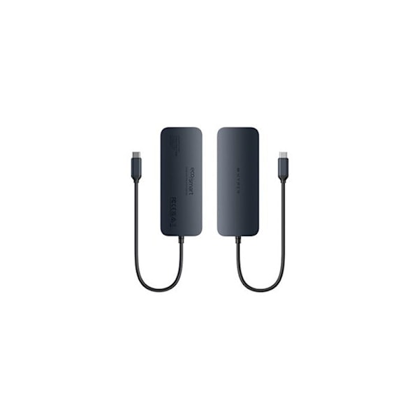 USB-C-adapter - ECOSMART - Hyper HUB 11 i 1 - 140W PD 3.1 - 2 4K-skærme - Gigabit Ethernet