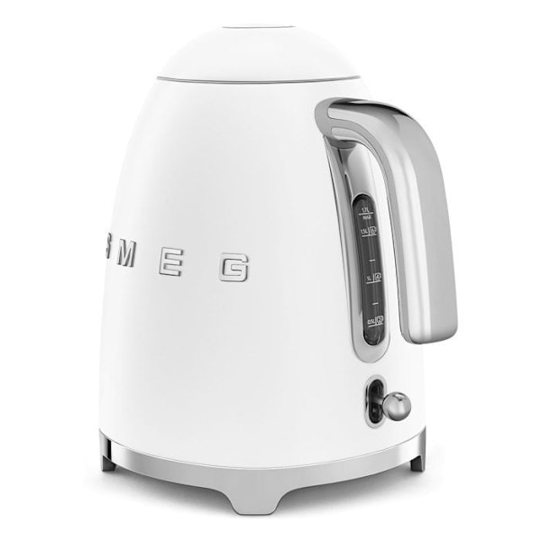 SMEG Vattenkokare - 50-talsdesign - Matt vit - 1,7L - 2400W - Anti-kalk Matt vit