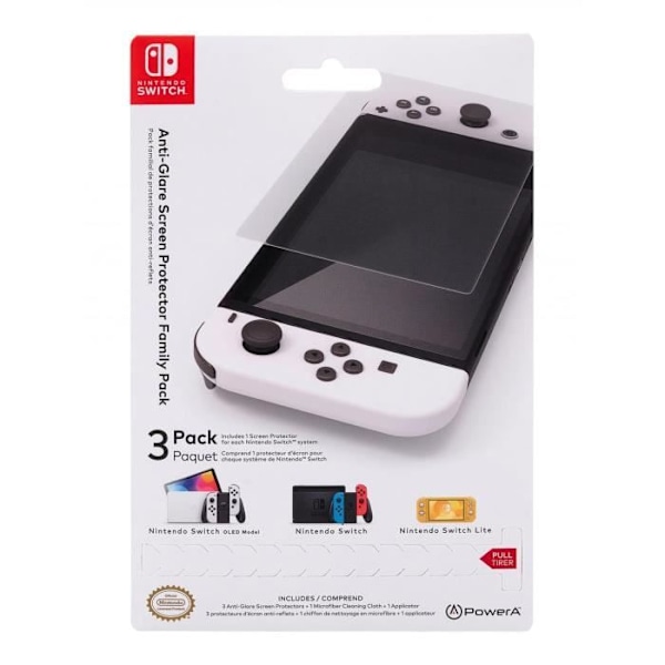 Anti-glare skærmbeskyttelsespakke - Switch & Switch Lite & Switch Oled