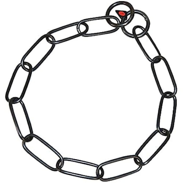 Hundhalsband - HS Sprenger - Lång modell - Svart rostfritt stål - Mellanstor - Flerfärgad mångfärgad