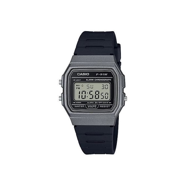 Kello - Casio - F-91WM-1B - Väri Musta - Materiaali Muovi - Muoto Pyöreä