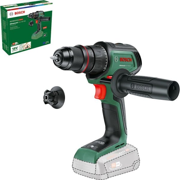 Borrskruvmejsel - AdvancedDrill - 18V-80 - Sladdlös - Avtagbar chuck - 78 Nm vridmoment Grön