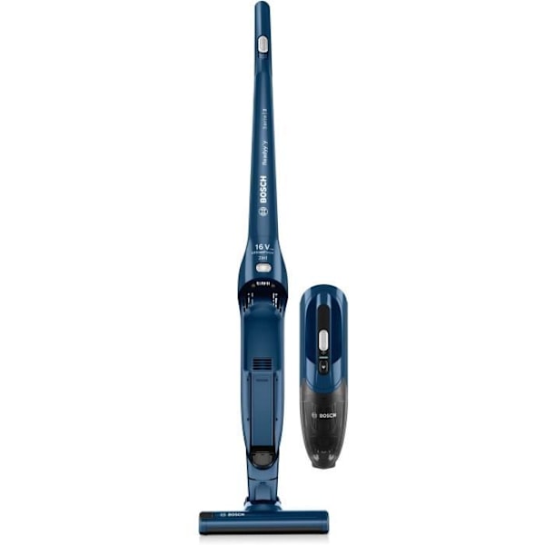 Langaton imuri - BOSCH BBHF216 - 16 V max. - Litiumakku - 36 min - Integroitu pölynimuri - Sininen Sininen