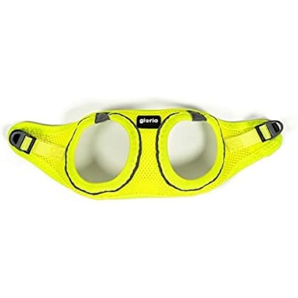 Koiran valjaat - GLORIA - Trek Star - Keltainen - Koko XXXS - 18-20 cm Gul