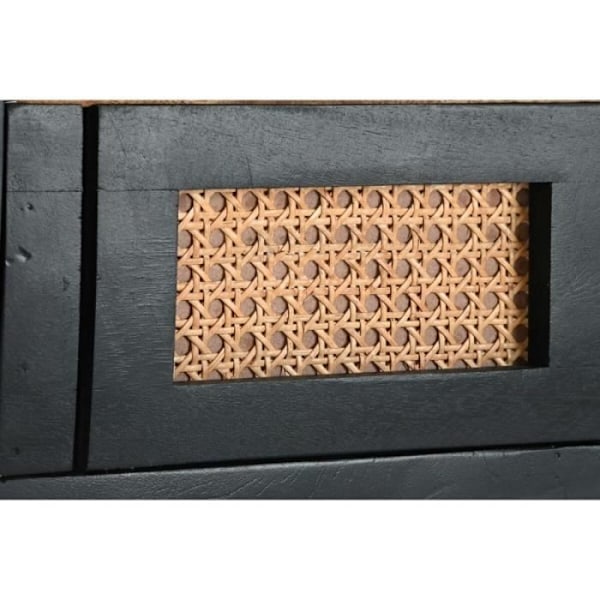 Fjernsynsmøbler DKD Home Decor Sort rattan Mangotræ (145,5 x 40,5 x 60 cm)
