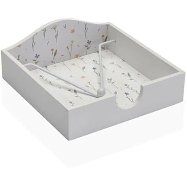Handduksställ - Versa - Laison - Trä - Flerfärgad - 19,5 x 19,5 x 8,5 cm Flerfärgad