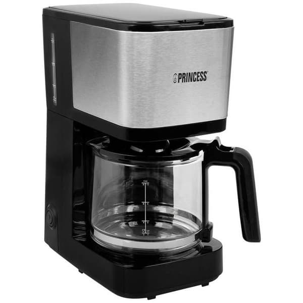 Princess 246031 Kaffemaskine sort, sølv Antal kopper=12