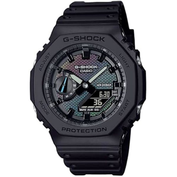 Montre - Casio - GA-2100RW-1AER - Biobaseret resin - Vandtæthed 20 ATM - Dobbelt display Flerfärgad